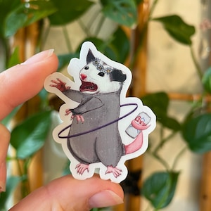 Sticker opossum hula Hoop
