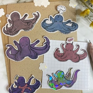 Pulpo empático Pegatina