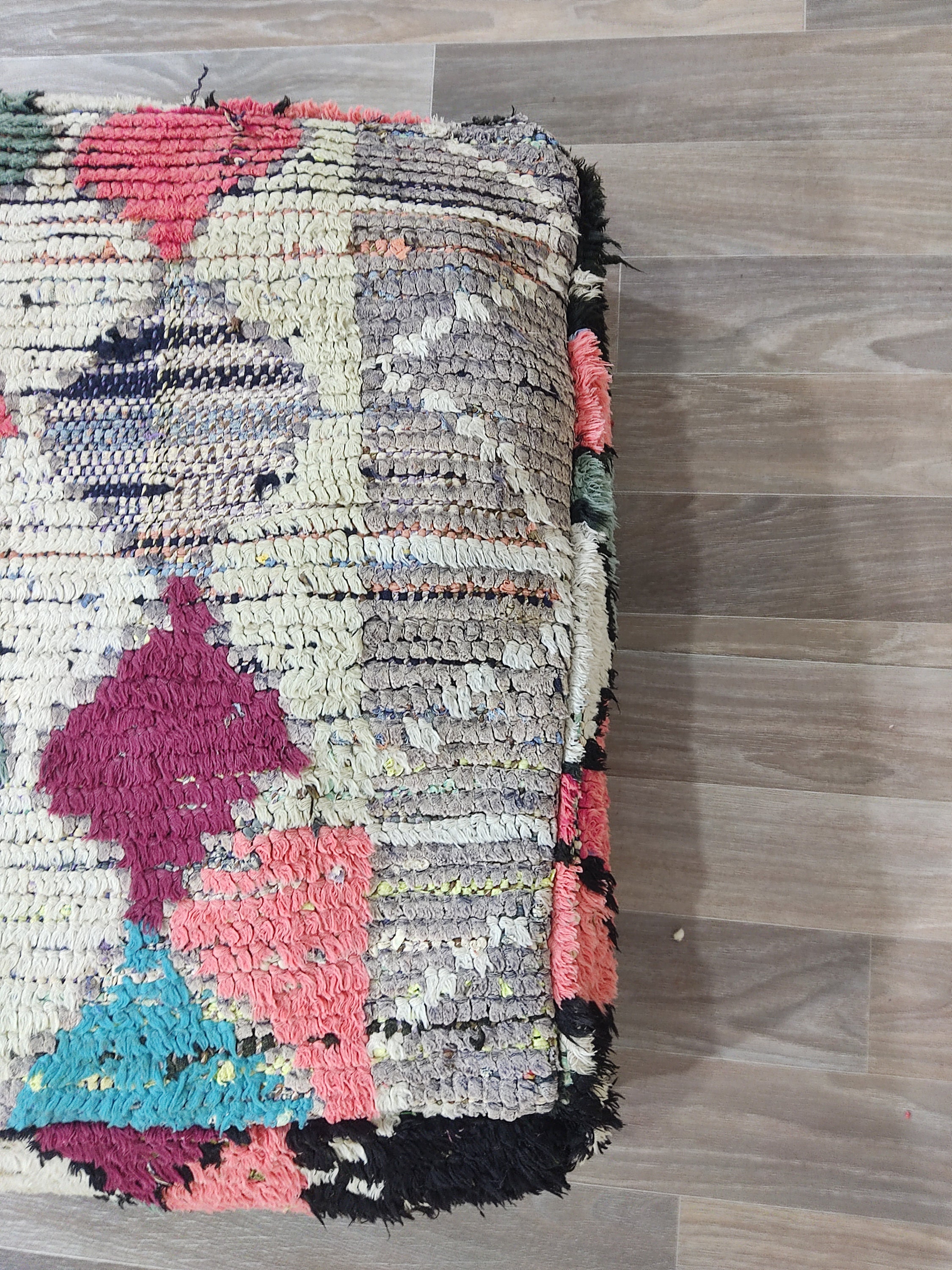 Boho Seat Cushion Moroccan Pouf Berber Handmade Deco Floor Etsy