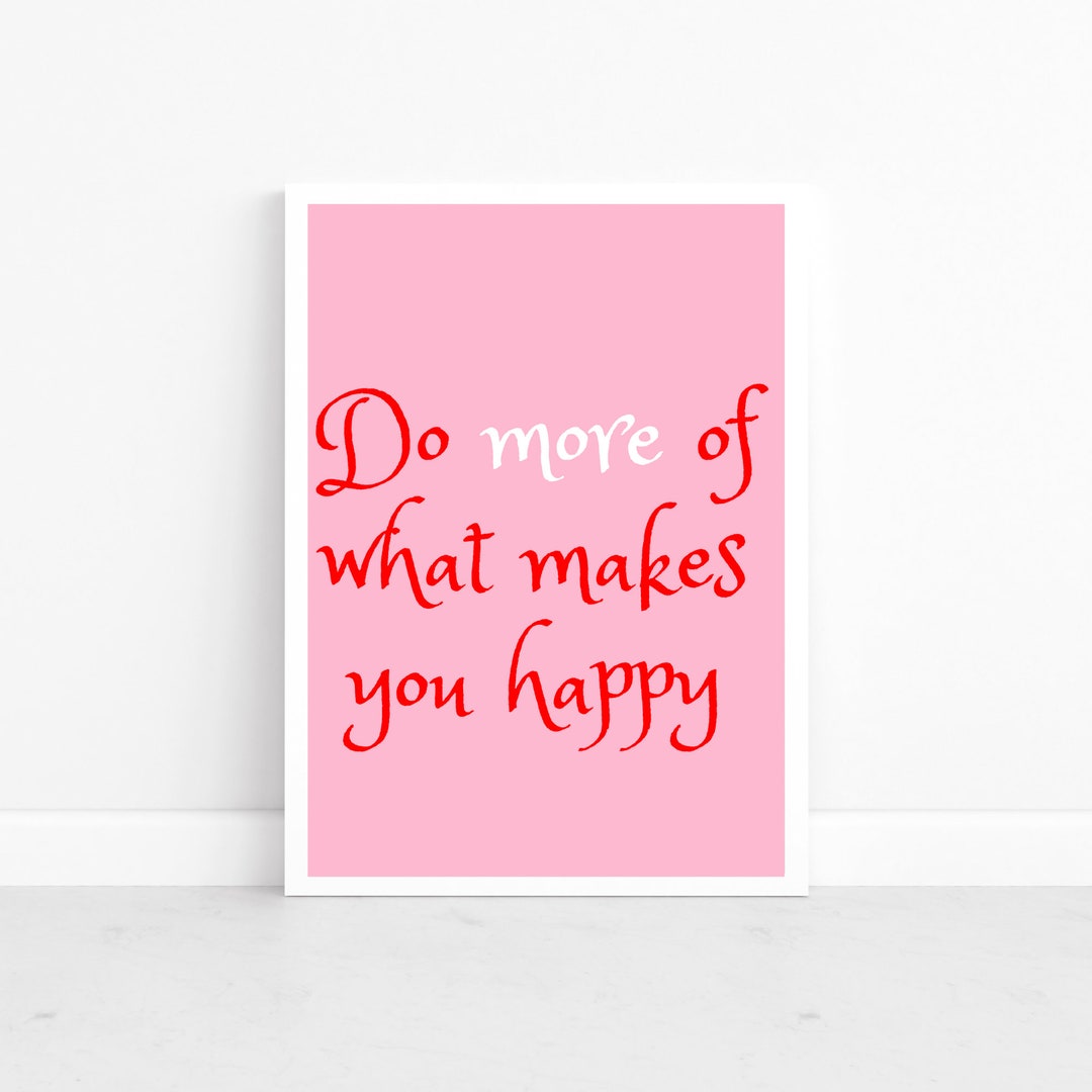 Happy Wall Art Cute Kids Printable Kids Room Nursery Etsy Australia