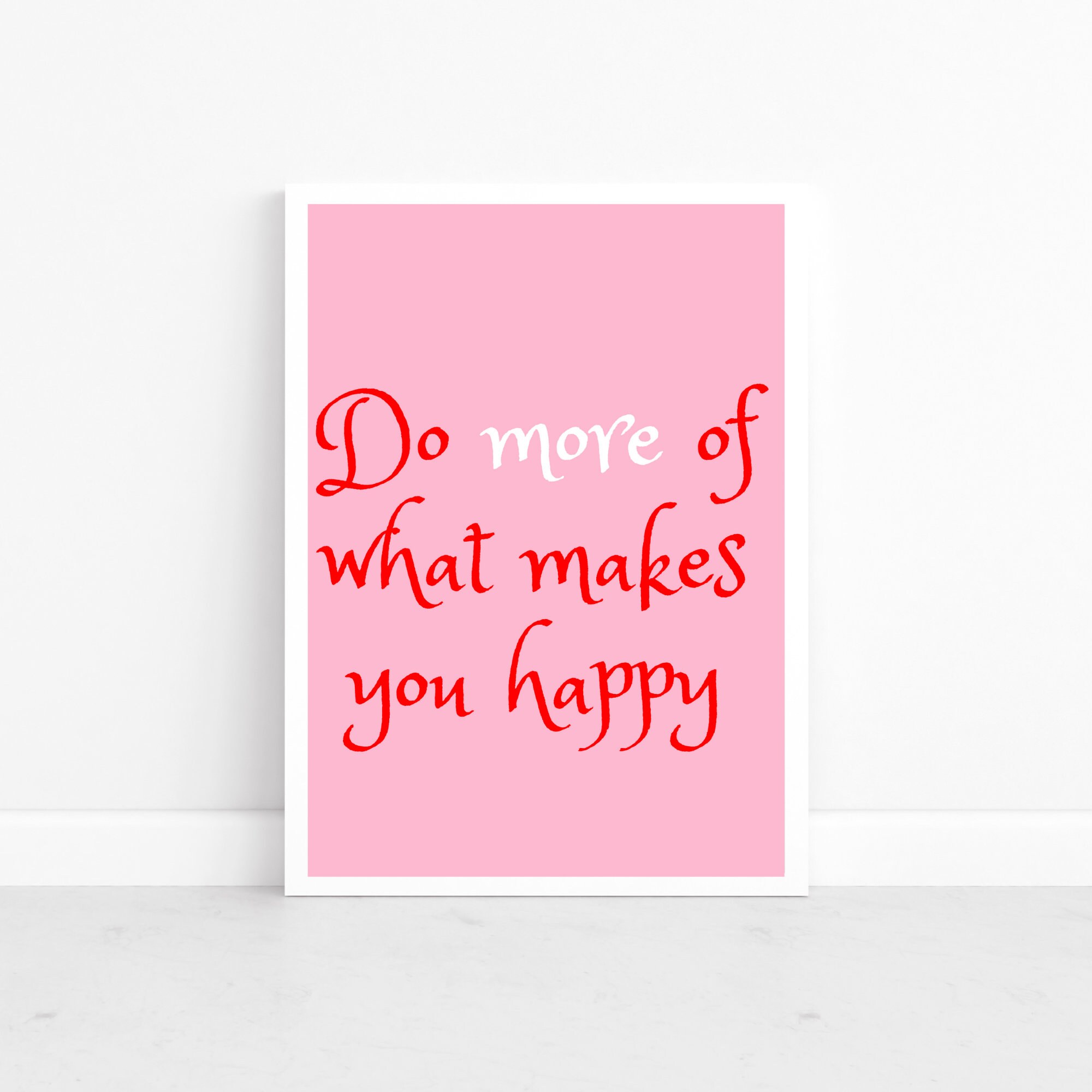 Happy Wall Art Cute Kids Printable Kids Room Nursery Etsy Australia