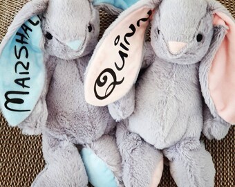 personalized plush bunny