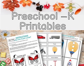 Form of transportation-English printable Homeschool Montessori