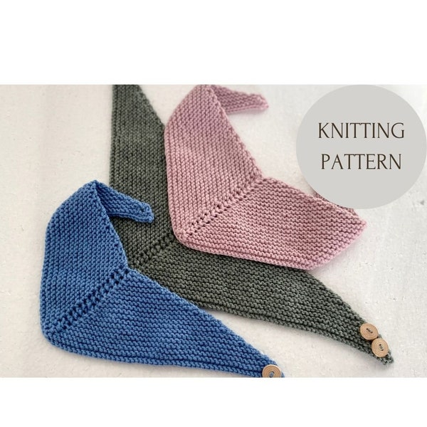 Baby Scarf from Merino Wool, Knitting Pattern, Easy Pattern PDF, Knitting Scarve