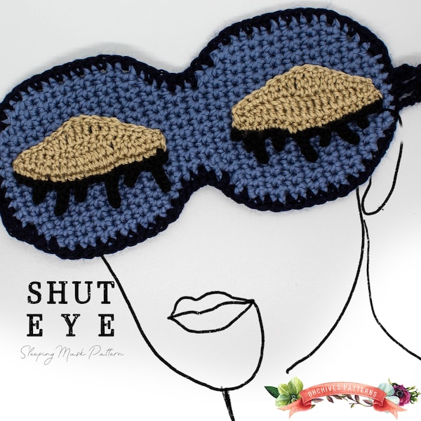 Shut Eye Sleeping Mask Pattern