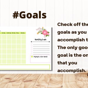 Blank Calendar Printable - Large Wall Calendar- Monthly Calendar- Cute ...