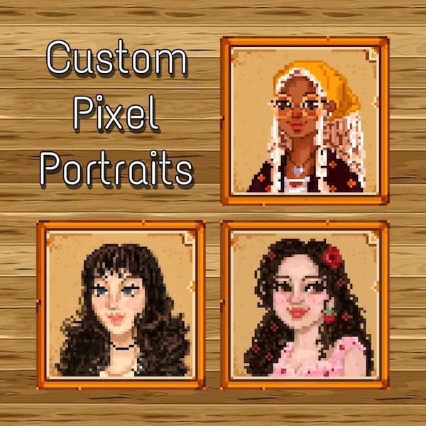 Stardew Valley Style Portrait, Pixel Art, Custom Pixel Profile Picture, PFP