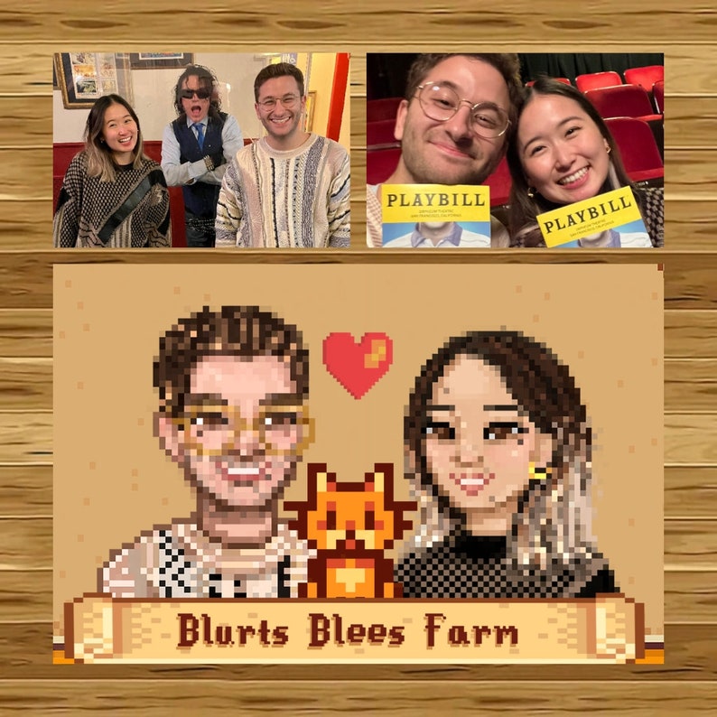 Stardew Valley Style Portrait, Pixel Art, Custom Pixel Profile Picture, PFP image 3