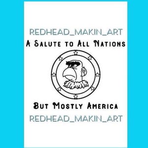 Un saluto a tutte le nazioni, ma soprattutto all'America / SVG, PNG e JPEG