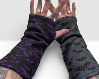 Scaldabraccia a forma di pipistrello | Y2K Emo | Scaldabraccia a forma di pipistrello | Scaldabraccia alternativi