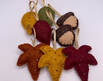 Mini Fall Leaves // Mini Fall ornaments // Fall Leaves