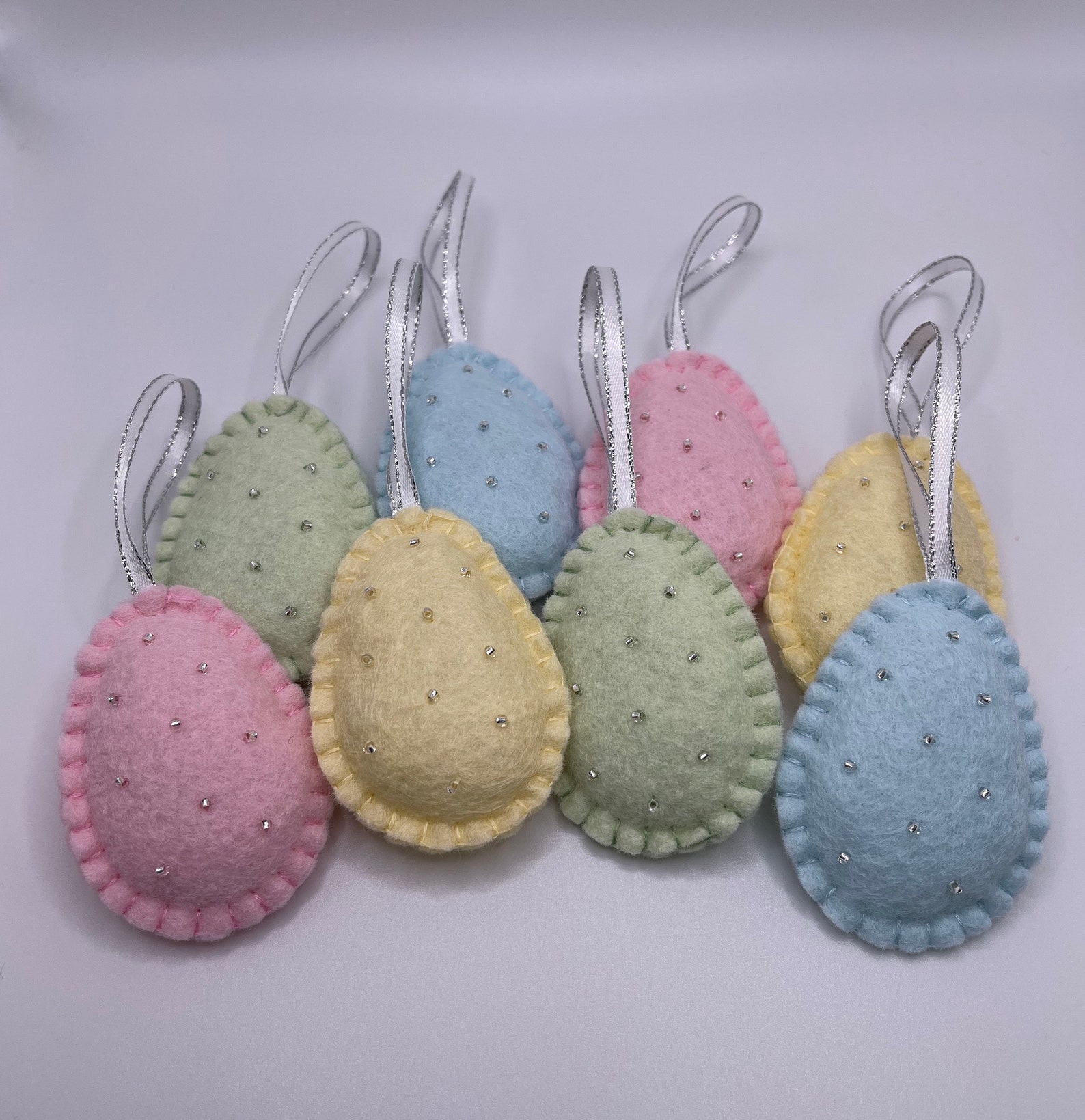 Mini Easter Egg Ornaments // Spring Ornaments // Mini Egg Etsy