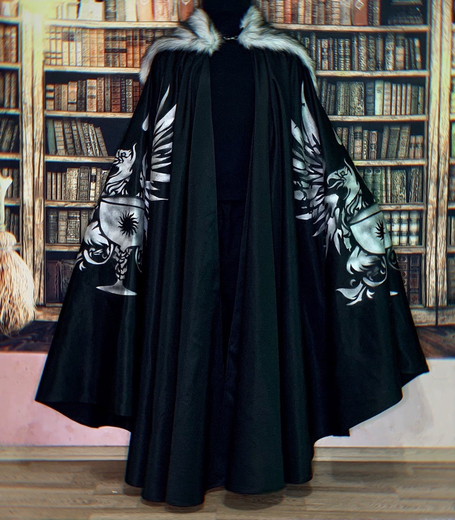 Grey Warden large traveling cloak Etsy