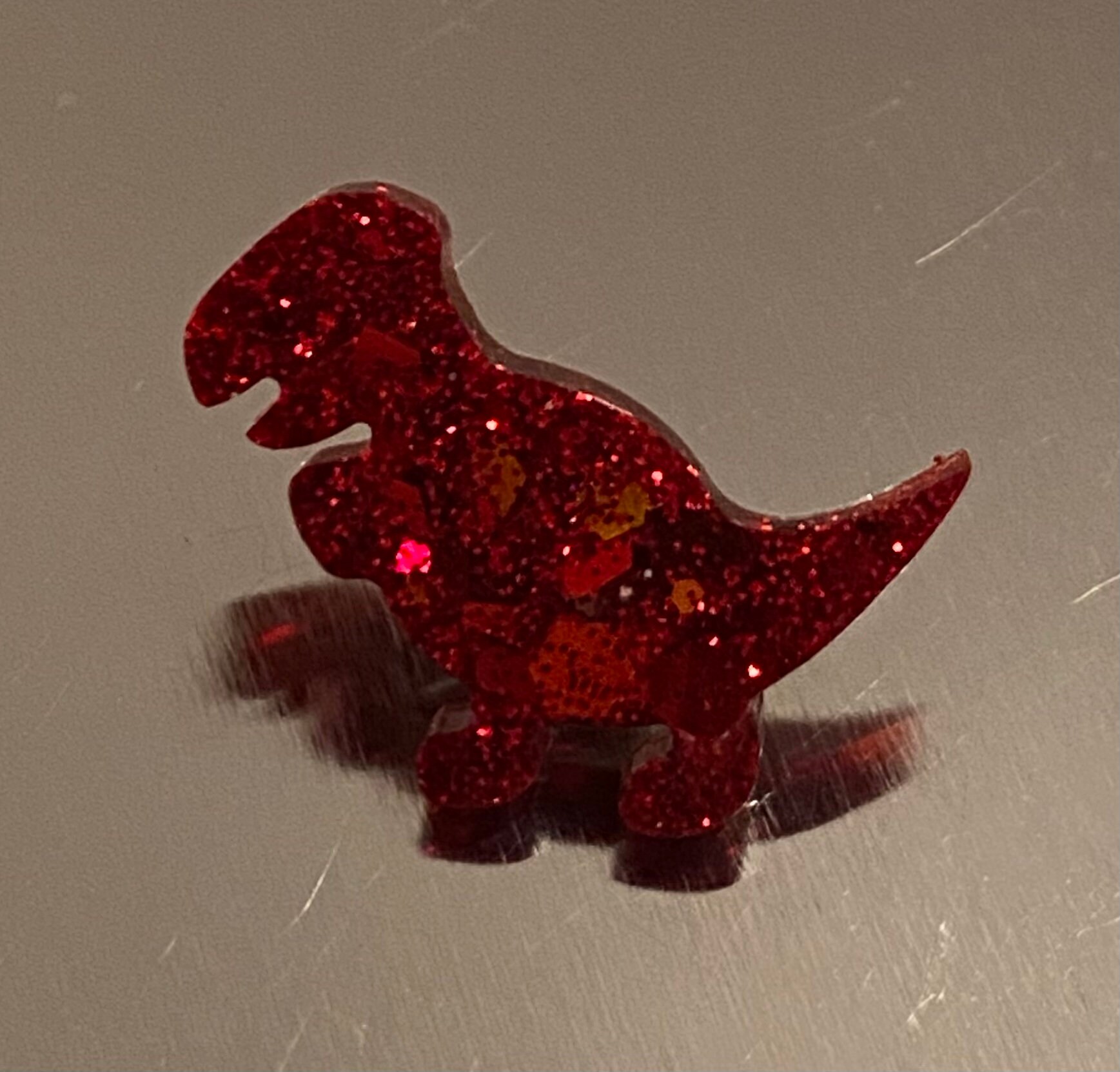 Tiny Sparkly Rainbow Dinosaur Lapel Pin Badge Etsy