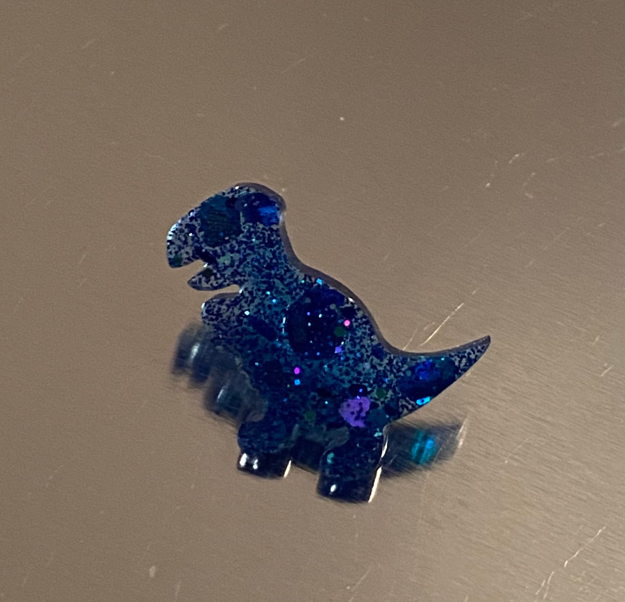 Tiny Sparkly Rainbow Dinosaur Lapel Pin Badge Etsy