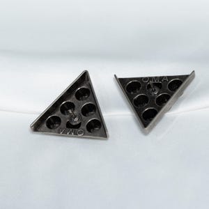 Victorian Steampunk Collar Pins, Zinc Alloy Triangle Collar Tips image 11