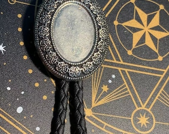 Bolo Settings Bolo Tie diy supplies, Western Style Oval  Bolo TieWedding Necklace for Men Women Groomsmen Bridegroom, DIY  gift for him/her,