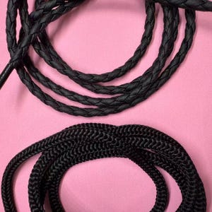 2/4 pcs Braided Cord Leather Bolo Cord 3~5mm Bolo Cord Diy Supply, Gold/Silver/Black  Nylon for Bolo Tie making