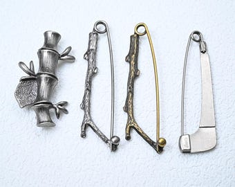 Decorative Safety Pins Pin Brooch Shawl pin Nickel Free DIY jewelry making Supply Vintage Safety Pin Decoration For Clothing