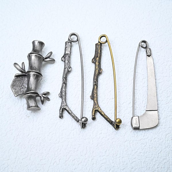 Decorative Safety Pins Pin Brooch Shawl pin Nickel Free DIY jewelry making Supply Vintage Safety Pin Decoration For Clothing