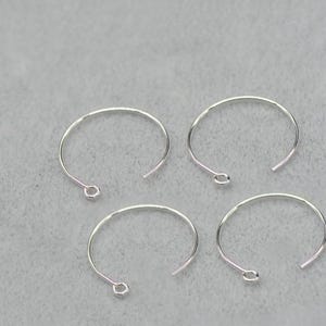 Ronde oorhaakjes van sterling zilver, ronde oorhaakjes van s925 zilver met lus, oorhaakjes, minimalistische oorbellen