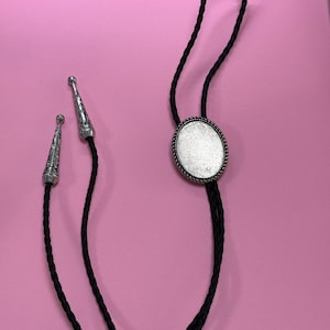 Hochzeit Halskette für Männer Frauen Groomsmen Bräutigam, Vintage Style Bolo Krawatte, DIY Krawatteneinstellung mit Kordel