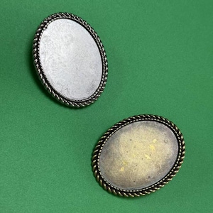 30*40mm inner Bolo Settings, Bolo slides, Bolo backings, Bolo Ties Making Supplies, Bolo Buckle Designs DIY Supplies ( 2/12 pieces)
