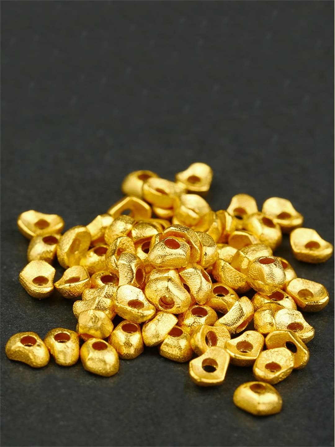 1pc 18K Solid Gold Nugget Bead Solid Gold Irregular Bead Geometric 1pc-18k-solid-gold-nugget-bead-solid-gold-irregular-bead-geometric