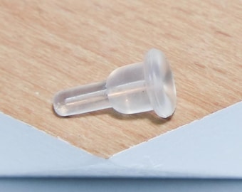 Clear Silicone Earring Backs, Earring Stoppers