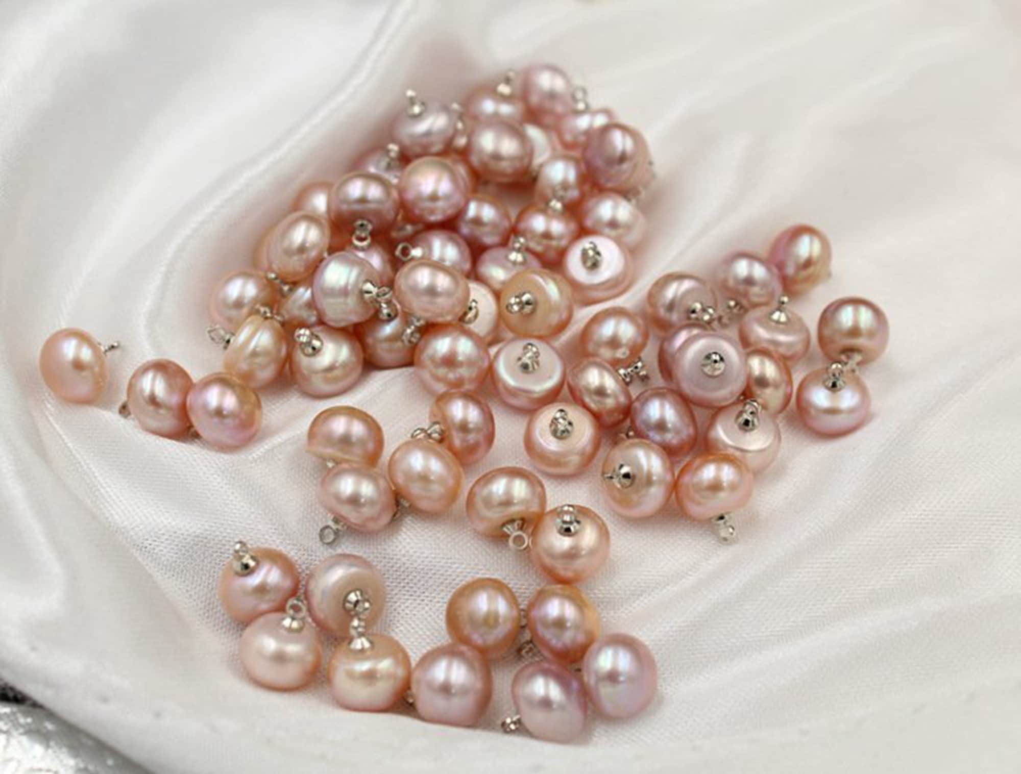 DOITOOL Perlenknöpfe Gold - 50 Stück DIY Verzierungen Für Kleidung & Hochzeitsoutfits