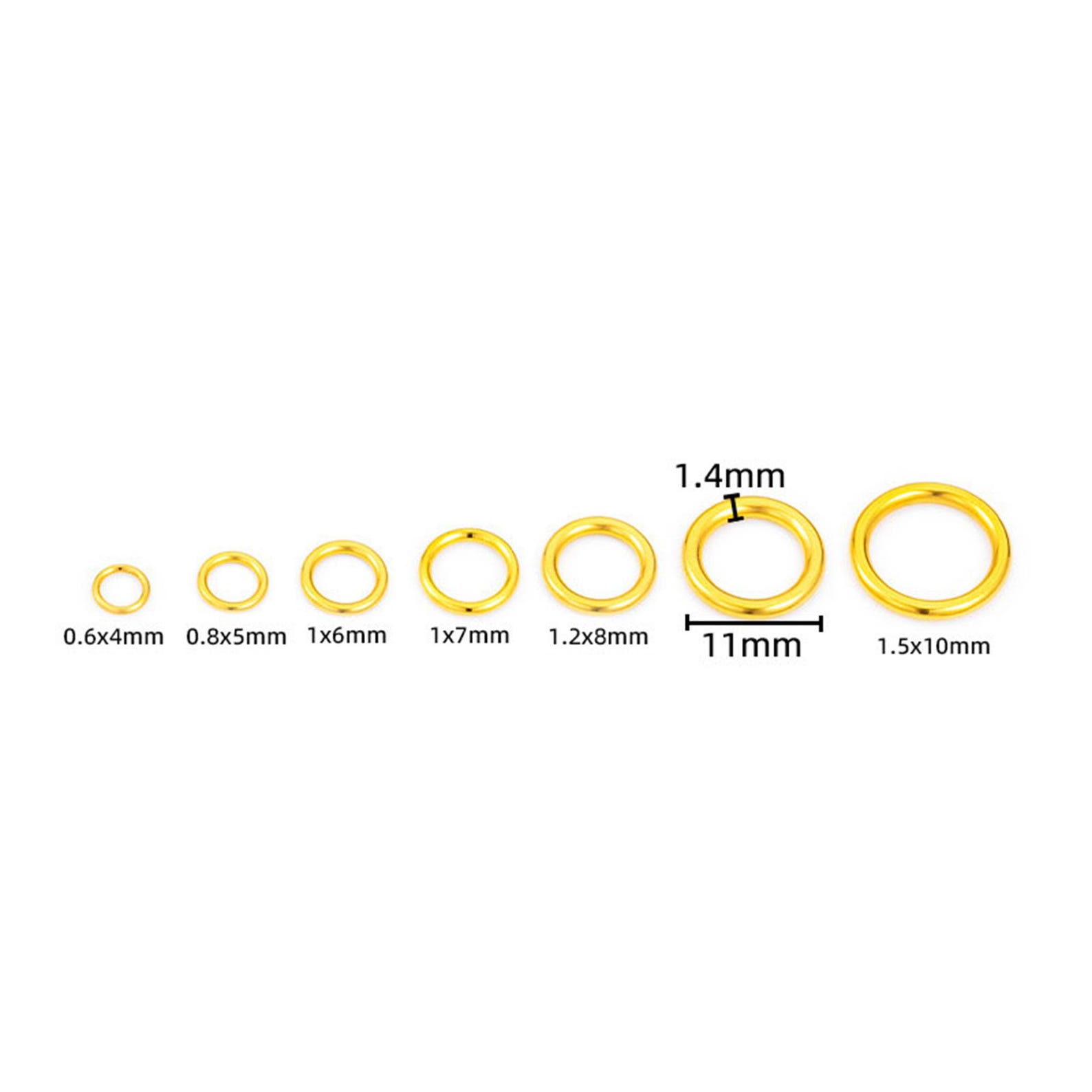 Stainless Steel Closed Jump Ring, Steel Seamless Round Jump Ring for ...