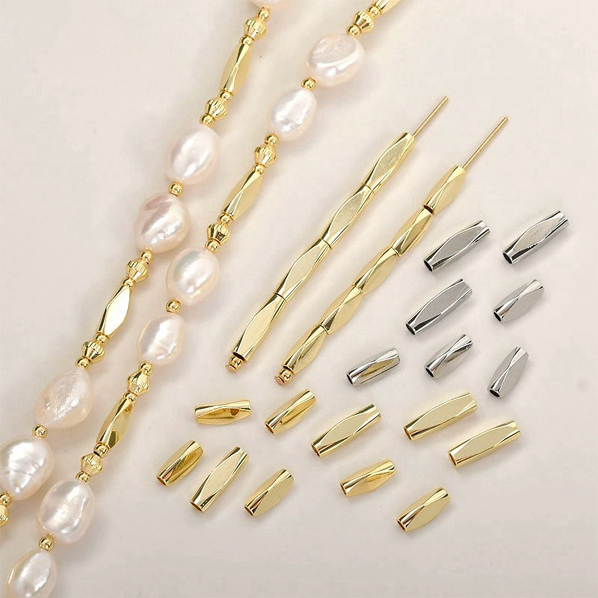 Kawaii Pastel Bow Spacer Beads, DIY Pastel Beads