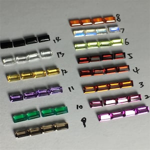 10 st naturlig rektangulär cabochon, slät färgglad ädelsten, naturlig lös ädelsten, helande sten, flerfärgade rektangulära cabochons 2*4 mm