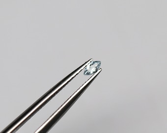Naturalny niebieski akwamaryn markiza kamień szlachetny z płaskim spodem, owalny kaboszon, luźny kamień szlachetny, luźny kamień szlifu markiza do biżuterii 2*4 mm 4*8 mm