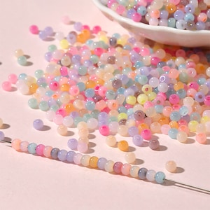 Glaze Flat Round Beads, Colorful Glaze Bead, Pony Bead, Roundelle Bead, Wheel Bead, Necklace Bead, Bracelet Bead, Spacer Beads 4mm