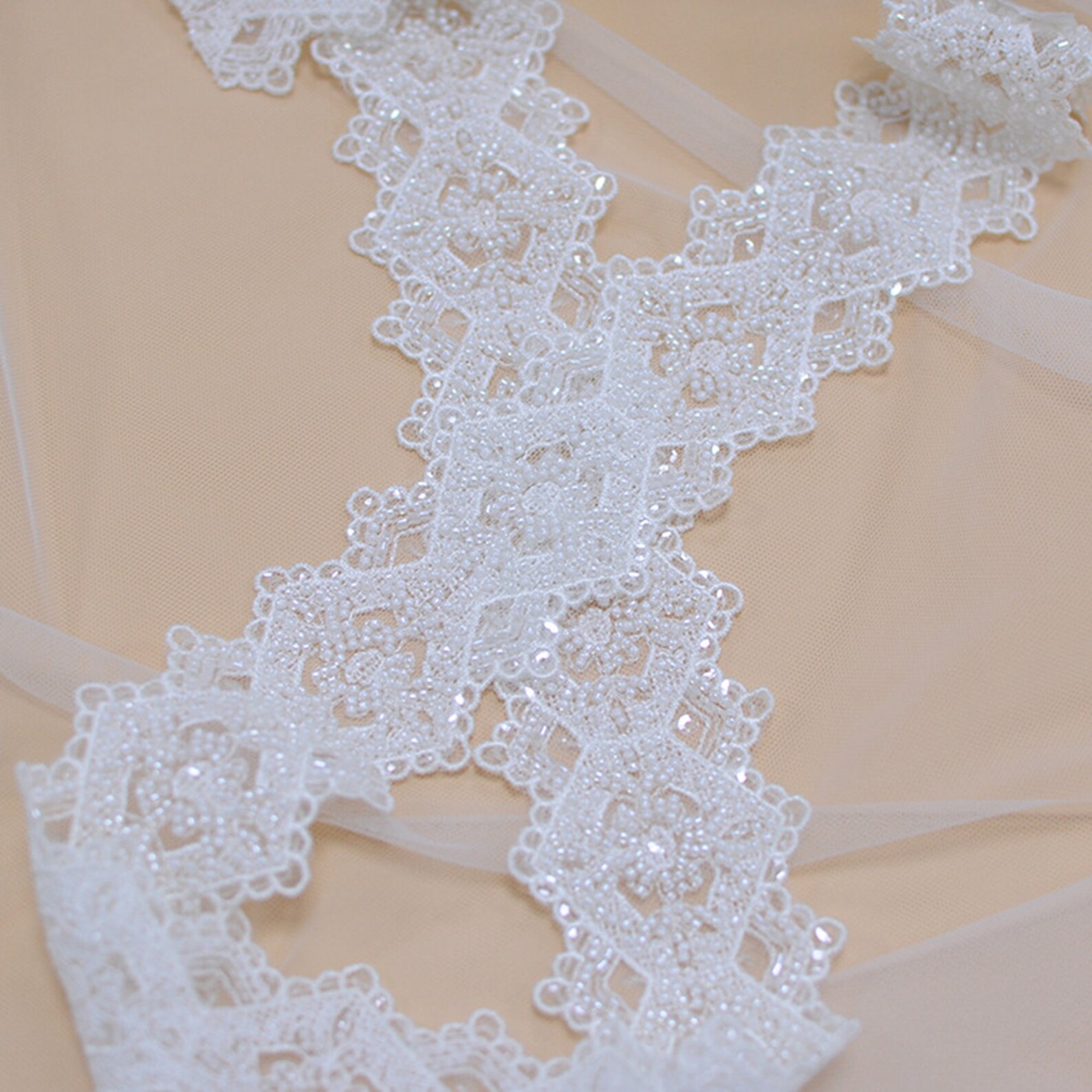 10yds Off White Wide Lace Trim Bridal Lace Trim By The Yard Etsy