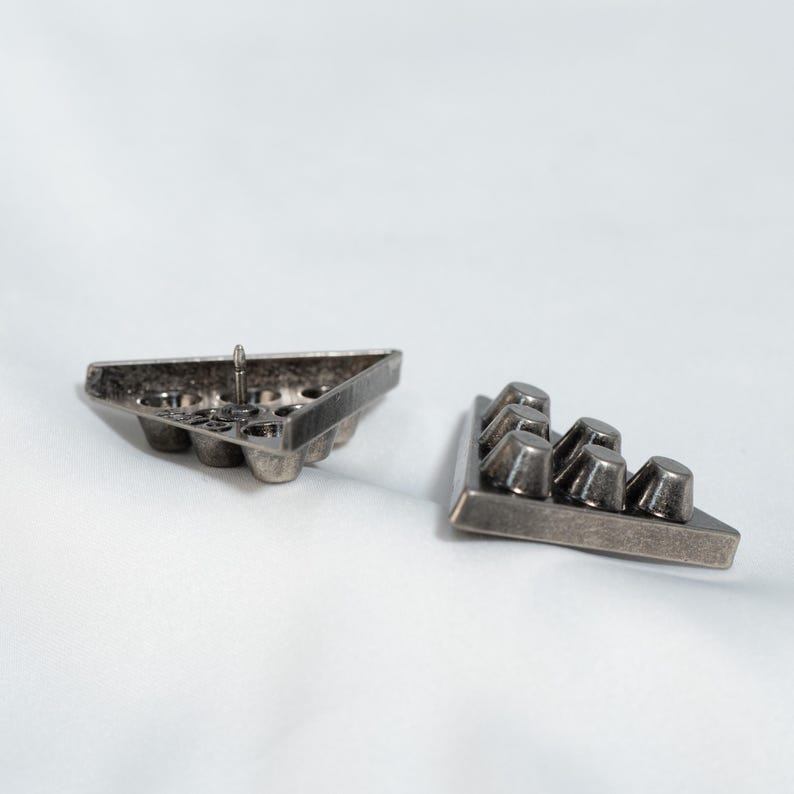 Victorian Steampunk Collar Pins, Zinc Alloy Triangle Collar Tips image 10