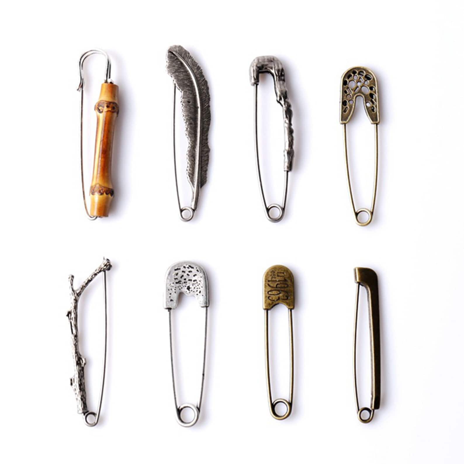 10 Pcs Decorative Safety Pins Pin Brooch Shawl Pin Nickel Free Etsy