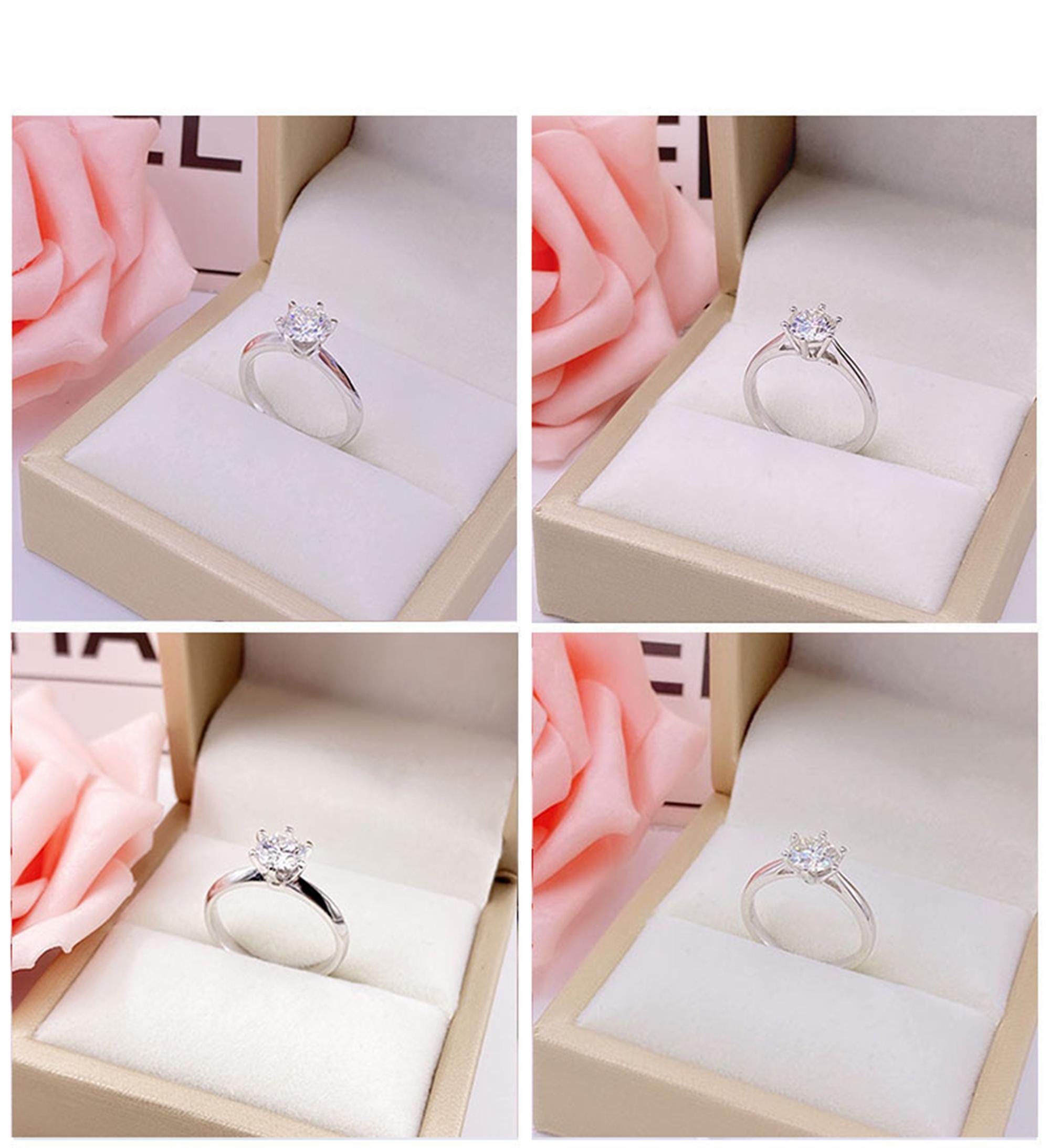 Delicate Setting Sterling Silver Delicate Ring Settings, S925 Silver Round Ring Head ...