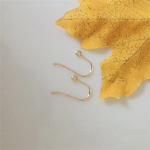 14K Gold Filled Earring Hook, Gold Filled Ear Hooks, Earring Component, Ear Wire Hook, Earring Jewelry Findings, Earring Hook