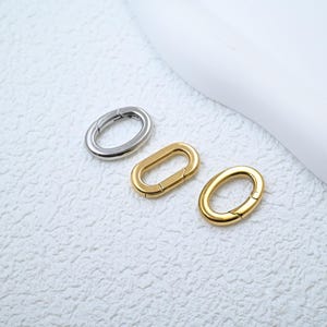 Edelstahl Oval Verschluss, Push-Tor-Verschluss, Klappring Verschluss, Feder-Verschluss, Schmuck Verschluss, Armband Verschluss, Halsketten Verschluss