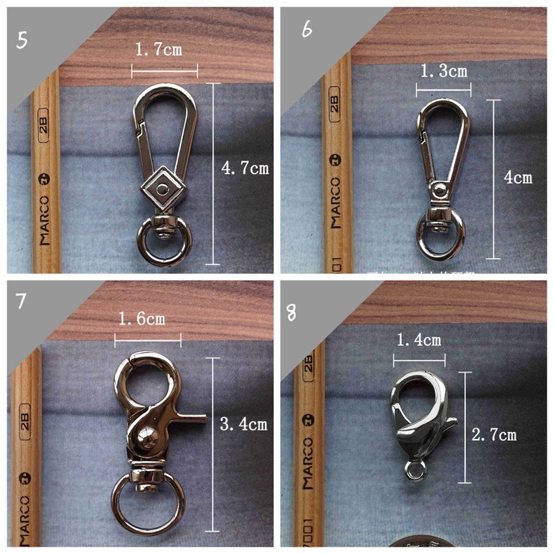 Alloy Claw Lobster Clasps Swivel Trigger Clips Snap Loop Etsy