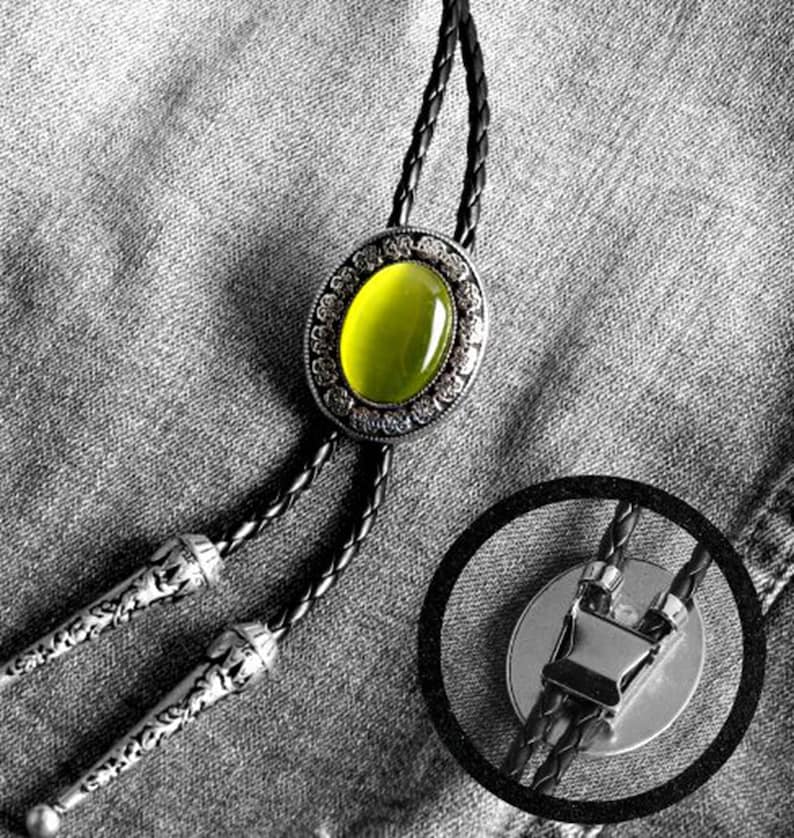 Bolo Settings Bolo Tie diy supplies, Western Style Oval Bolo TieWedding Necklace for Men Women Groomsmen Bridegroom, DIY gift for him/her, image 6