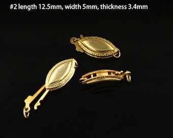 14K Gold Filled Filigree Pearl Clasp, Single Strand Bracelet