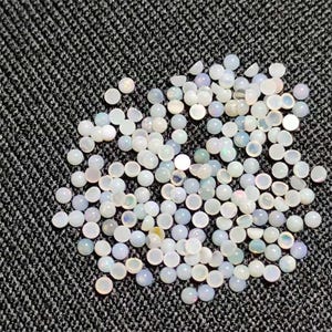 Natural Opal Round Cabochon, Smooth Colorful Opal, Loose Gemstone, Healing Stone, October Birthstone, Round Cabs For Jewelry Making 1.5mm