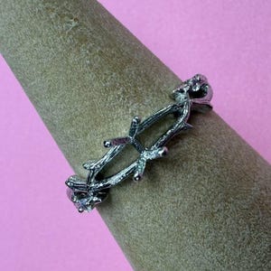 Sterlingzilveren bladtak ringinstellingen, 925 zilveren ronde ringkop, viertandring met klauw, ronde ringring 5 mm