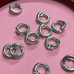Sterling Silver Spring Gate Ring Clasp, Jewelry Fastener