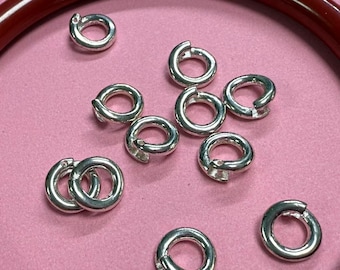Sterling Silver Spring Gate Ring Clasp, Jewelry Fastener