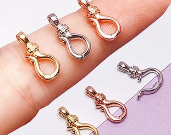 925 Sterling Silver Hook Clasp For Necklace/Bracelet Making – Handmade