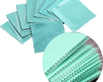 200pcs 8*8cm Jewelry Polishing Cloth, Silver/Gold Jewelry Cleaning Cloth, Jewelry Cleaner, Anti Tarnish Cloth, Tarnish Remover, Jewelry Tool